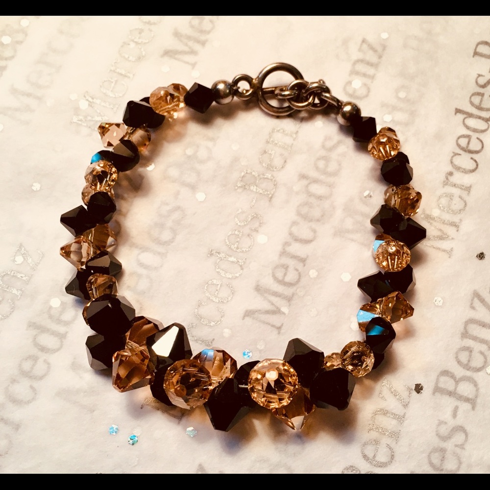 Swarovski Champagne Onix Crystals